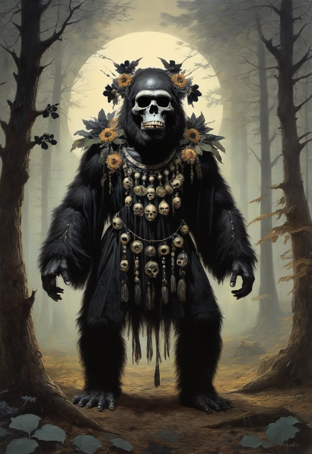 03798-4209556882-(best quality) detailed full body russian hero (magic glowing eyes_1.3) mutant gorilla shaman  (tambourine_1.4) and s(big ritual.jpg